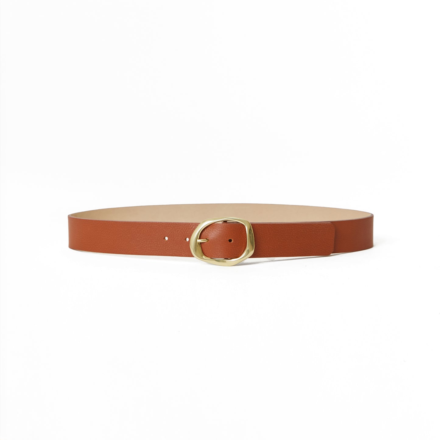 Edmond Mini Leather Belt in Whiskey