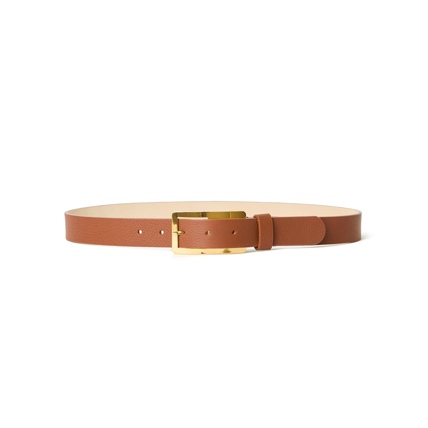 Charlie Leather Belt in Brandy