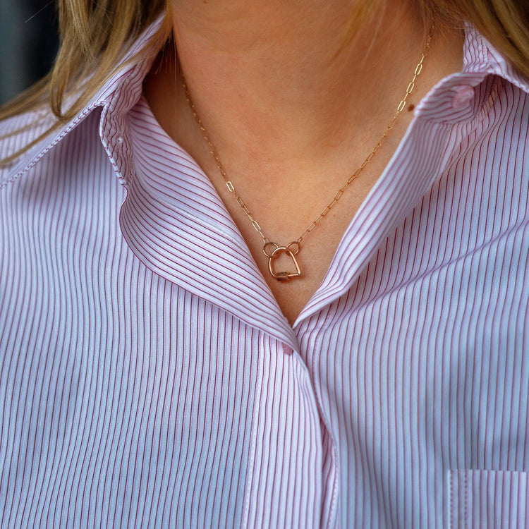 Square Link Chain in Rose Gold