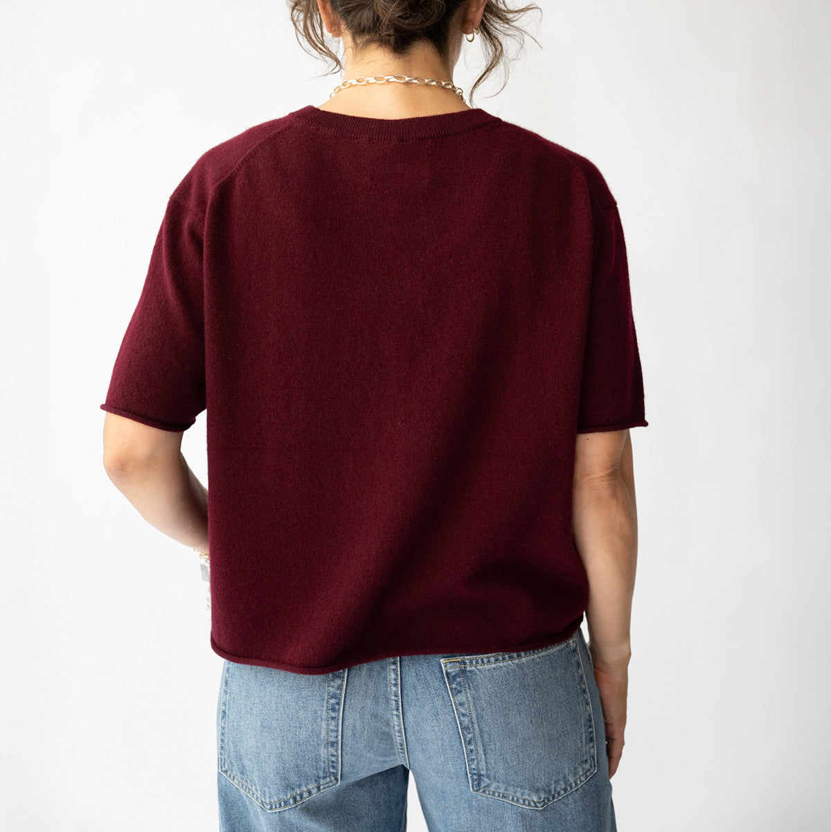 Cila T-Shirt in Deep Plum