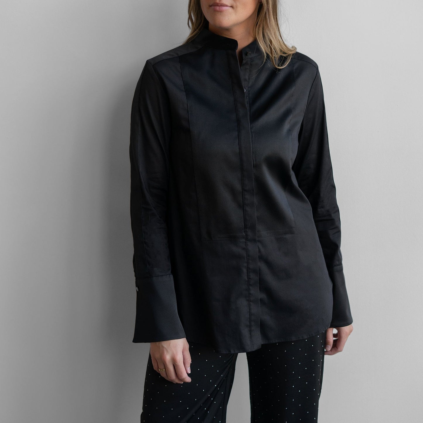 OG Tux Blouse in Black