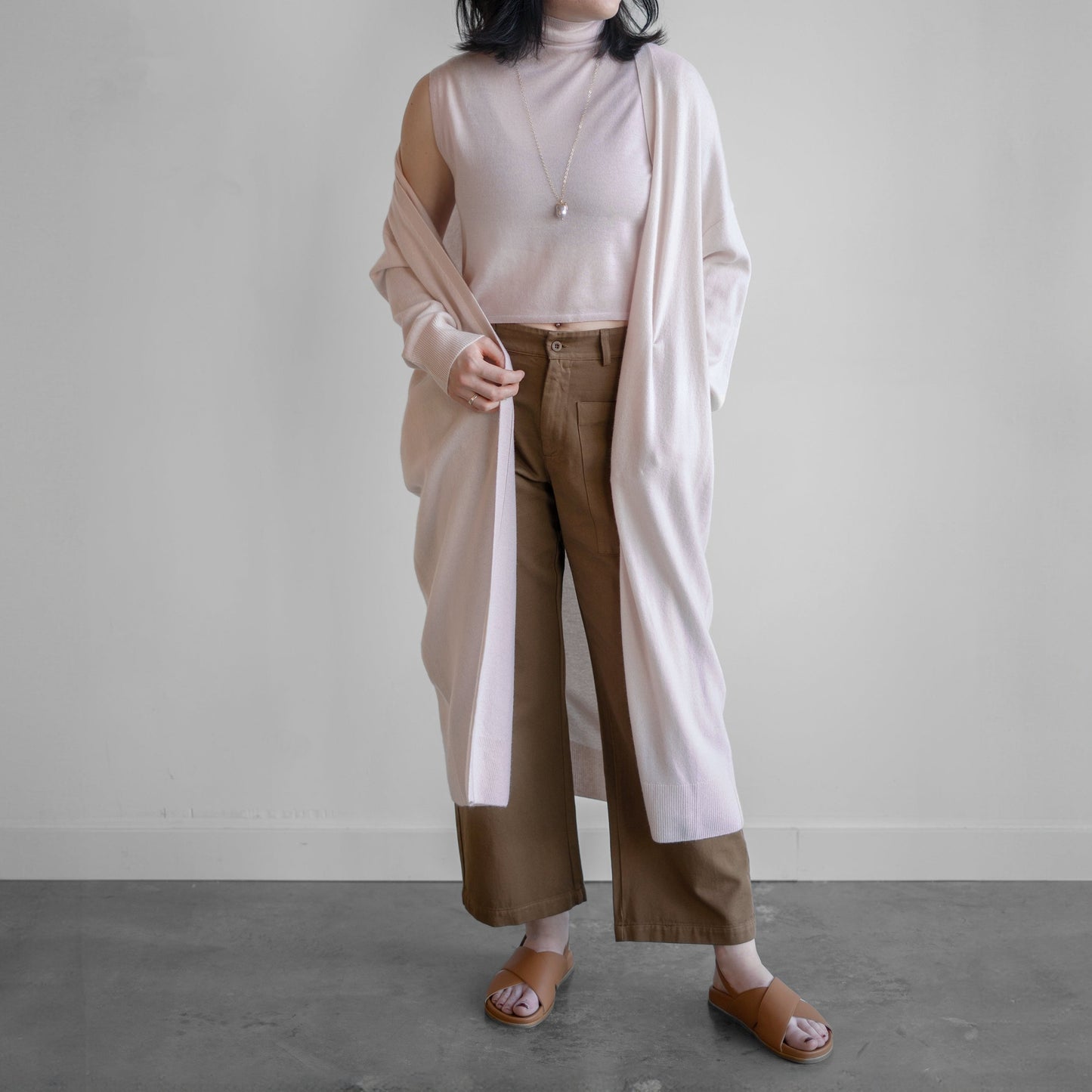 Sybil Cashmere Duster in Lunar