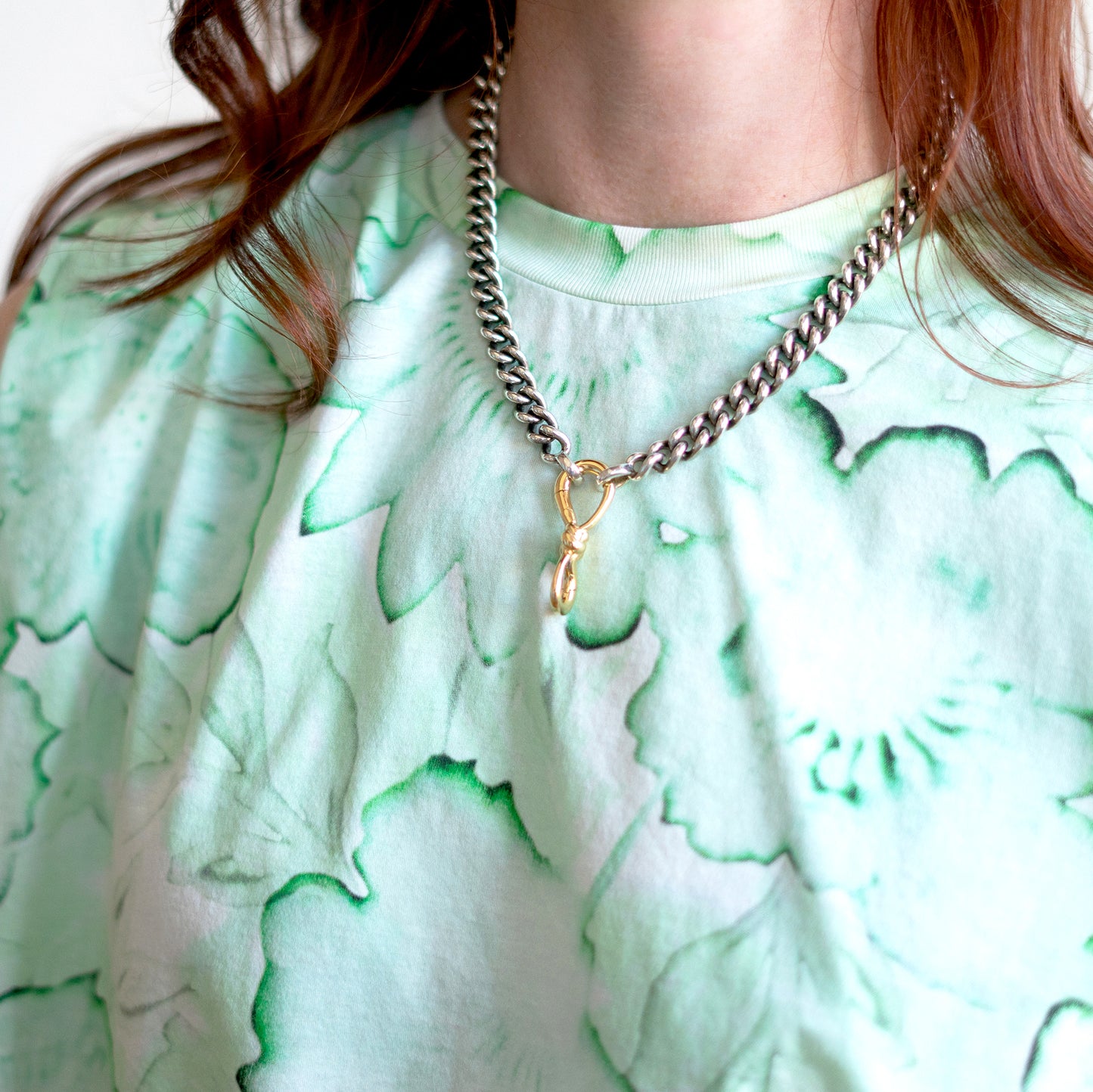 Tabansir Jersey Top in Mint Green Peony