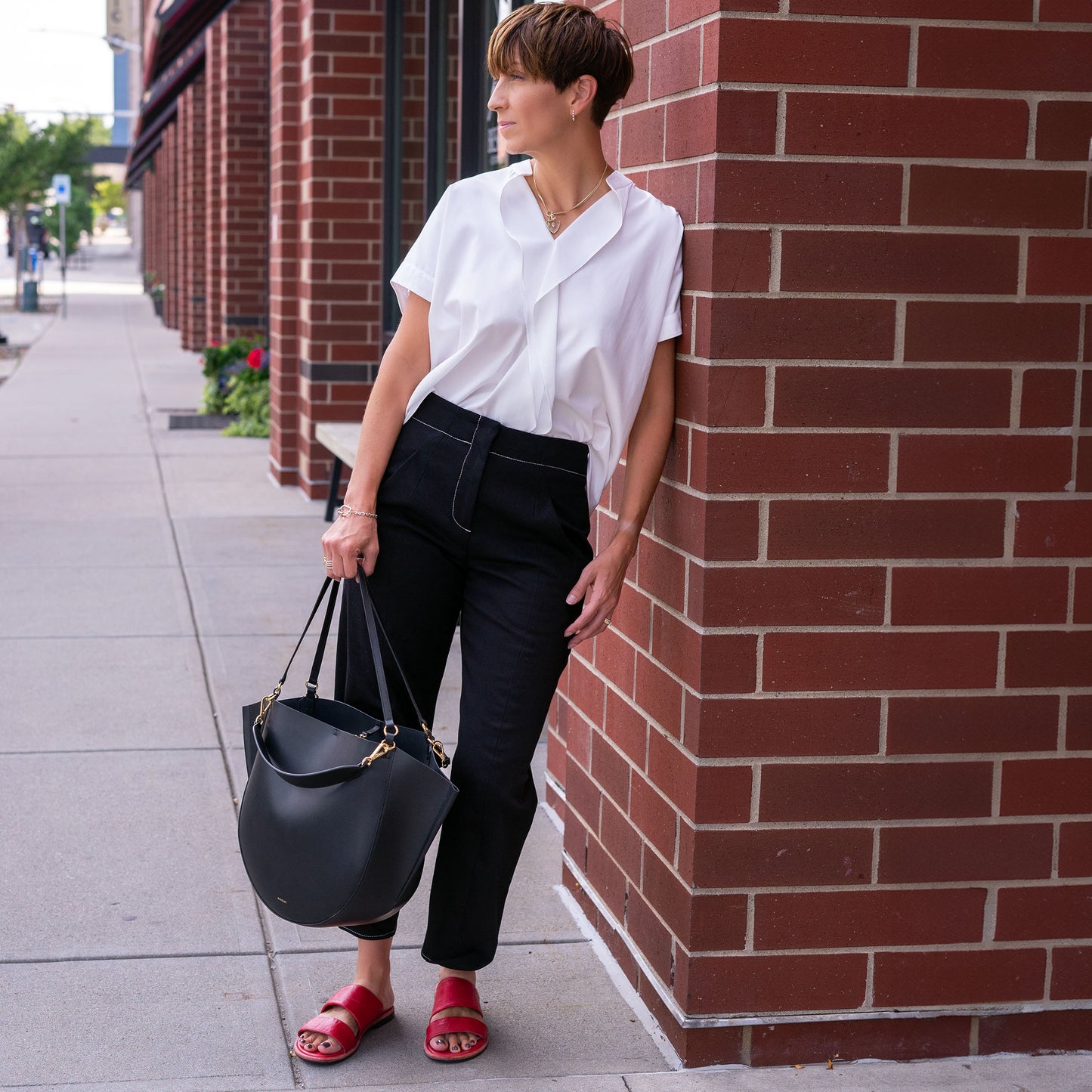 Fin Gaban Shirt in Chalk White