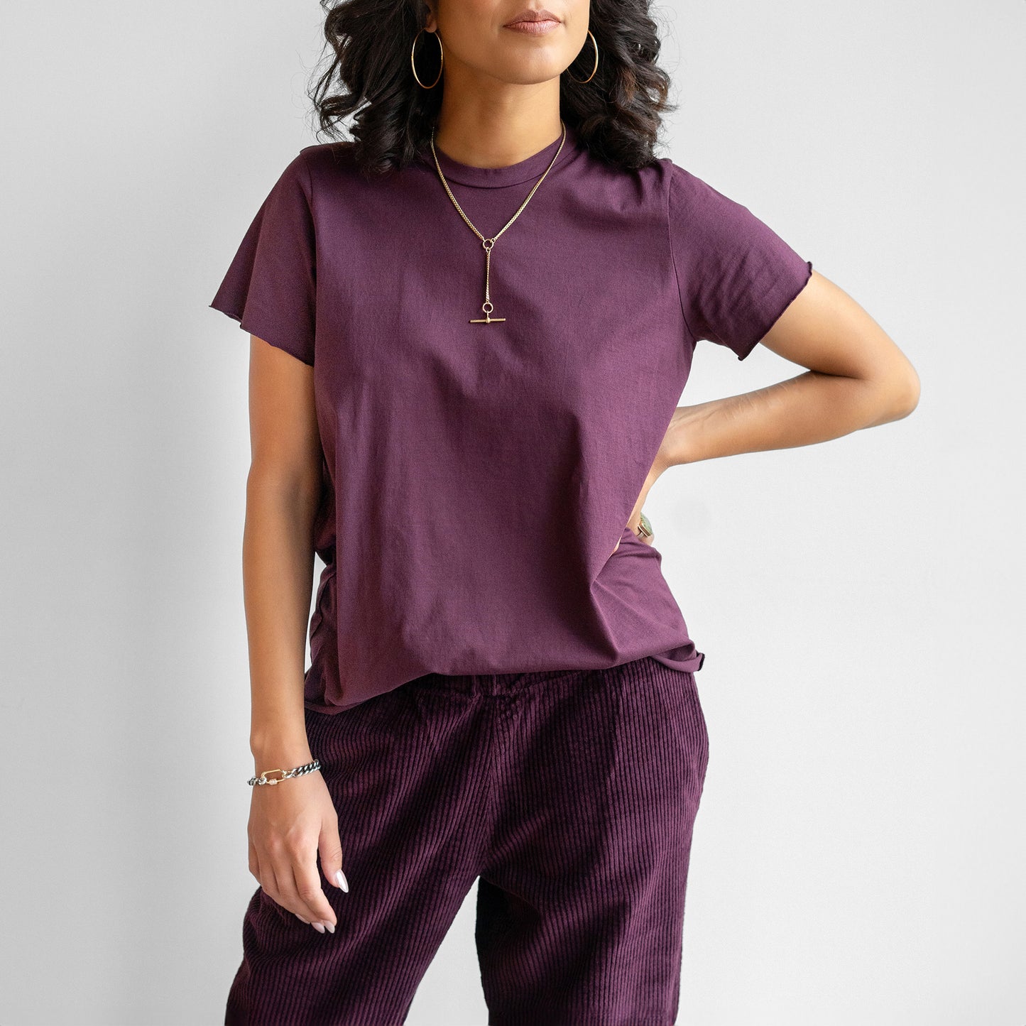 Rico Short Sleeve Tee in Morgan Purple