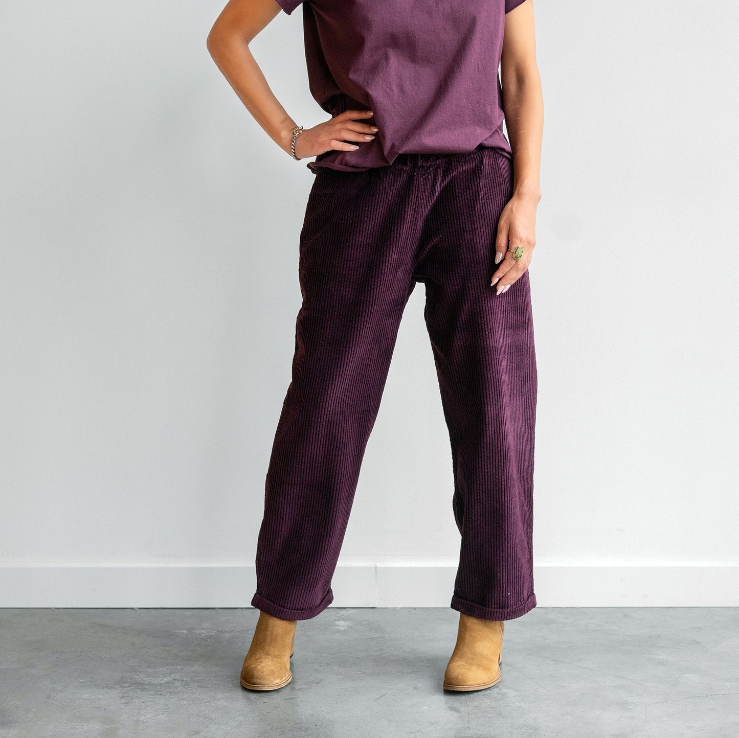 Paride Corduroy Pant in Morgon Purple