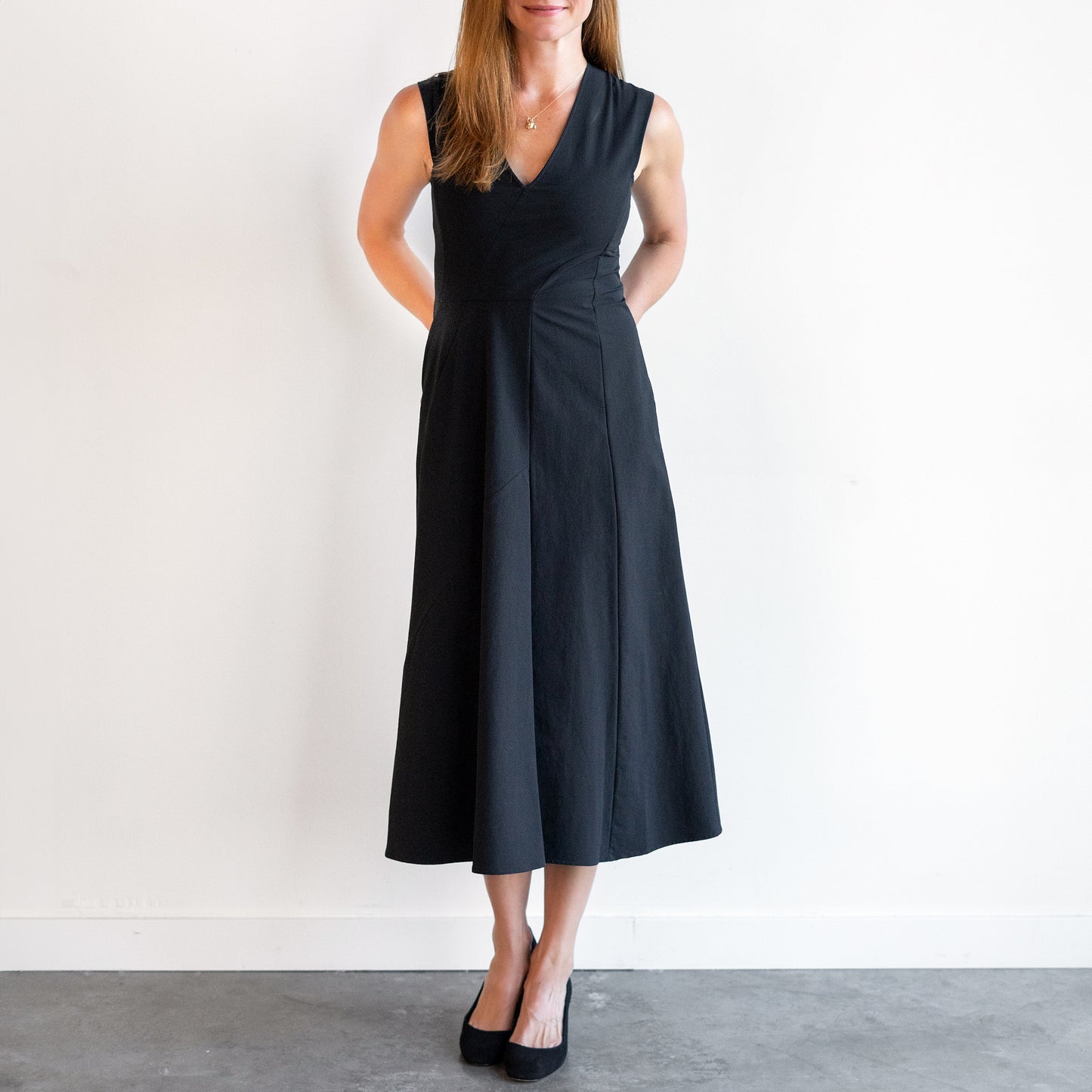 Eve Mosa Dress in Black Ita Stretch