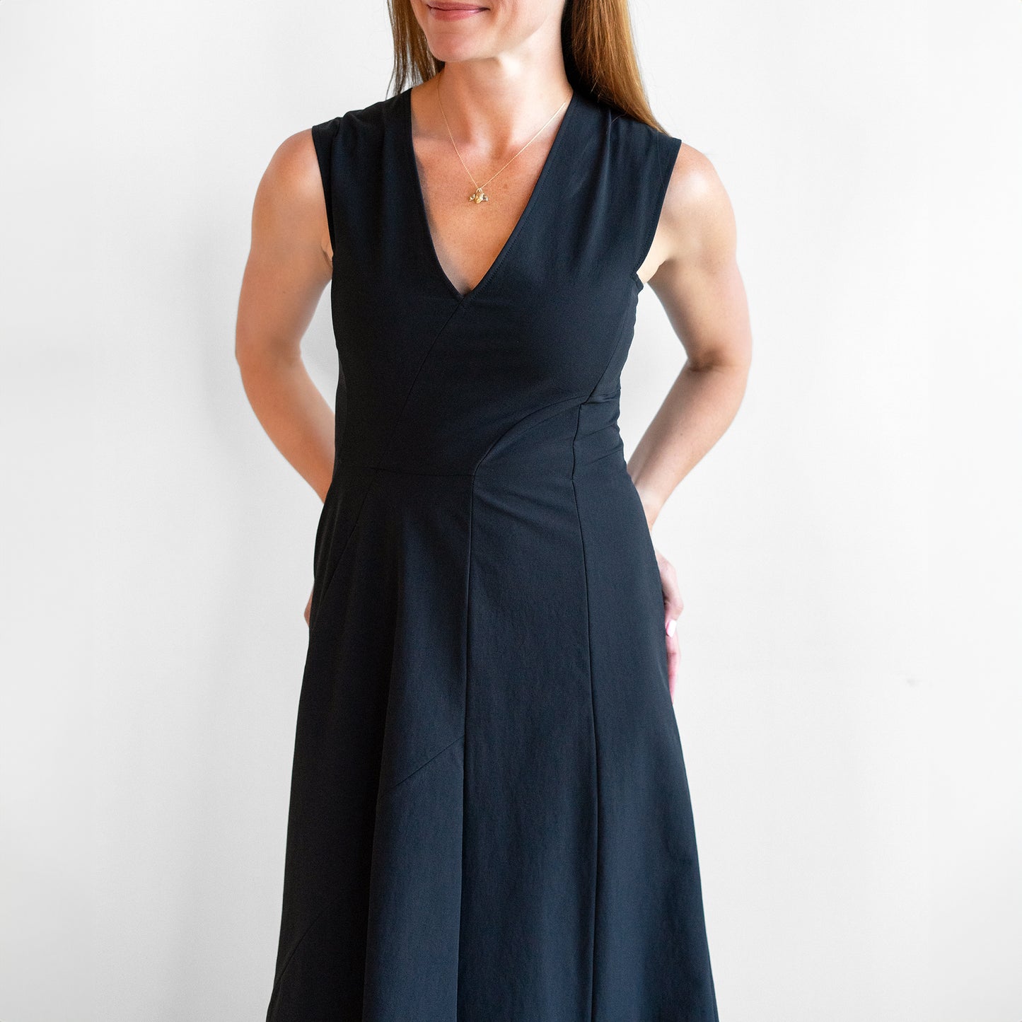 Eve Mosa Dress in Black Ita Stretch