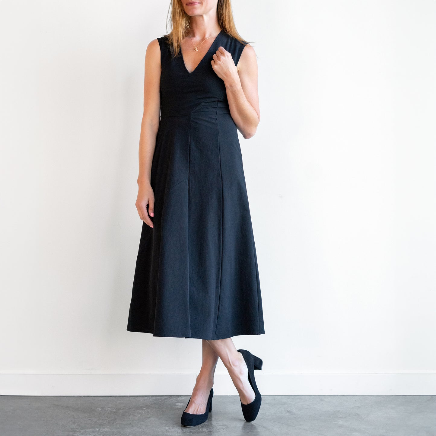 Eve Mosa Dress in Black Ita Stretch