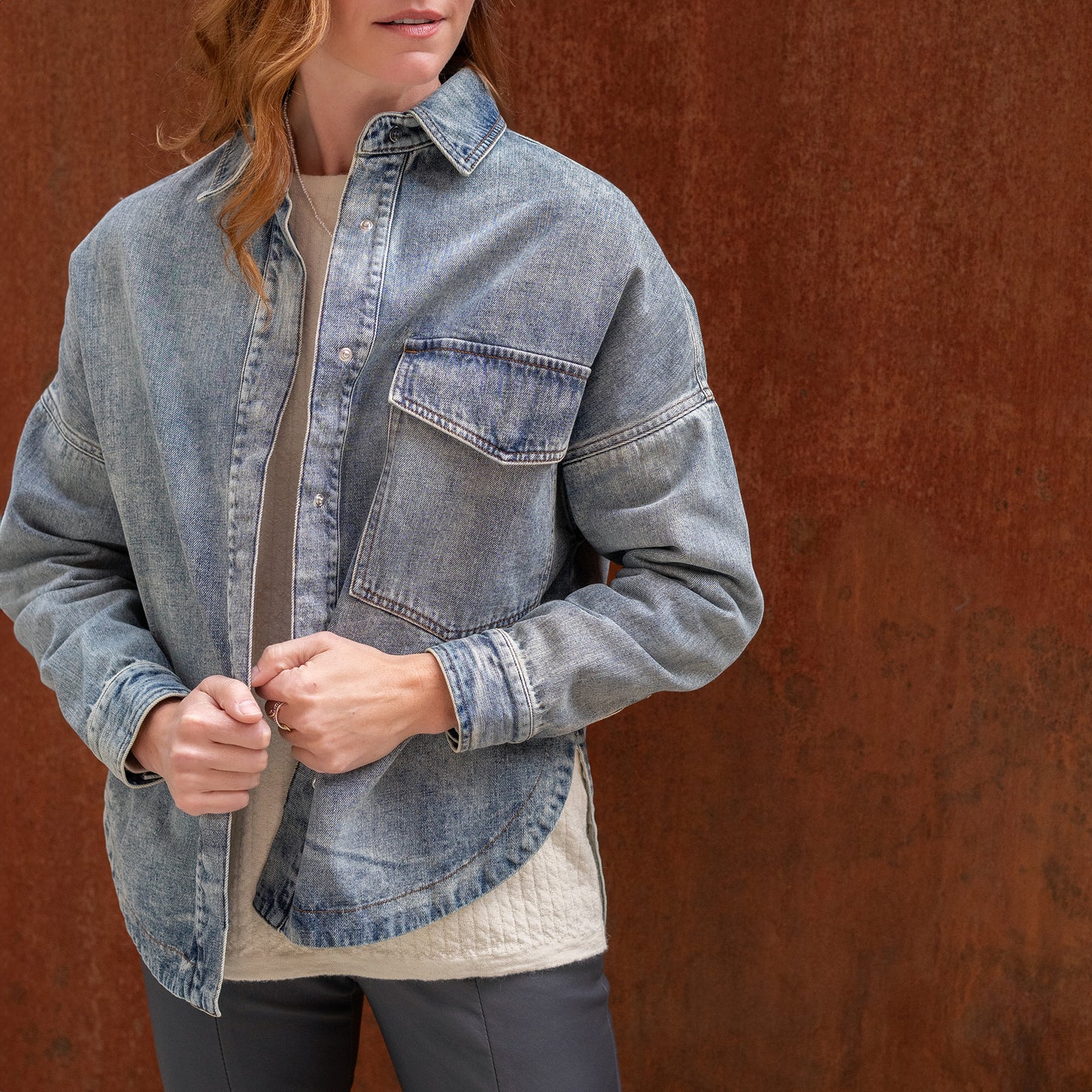 Rosa Denim Shirt Jacket