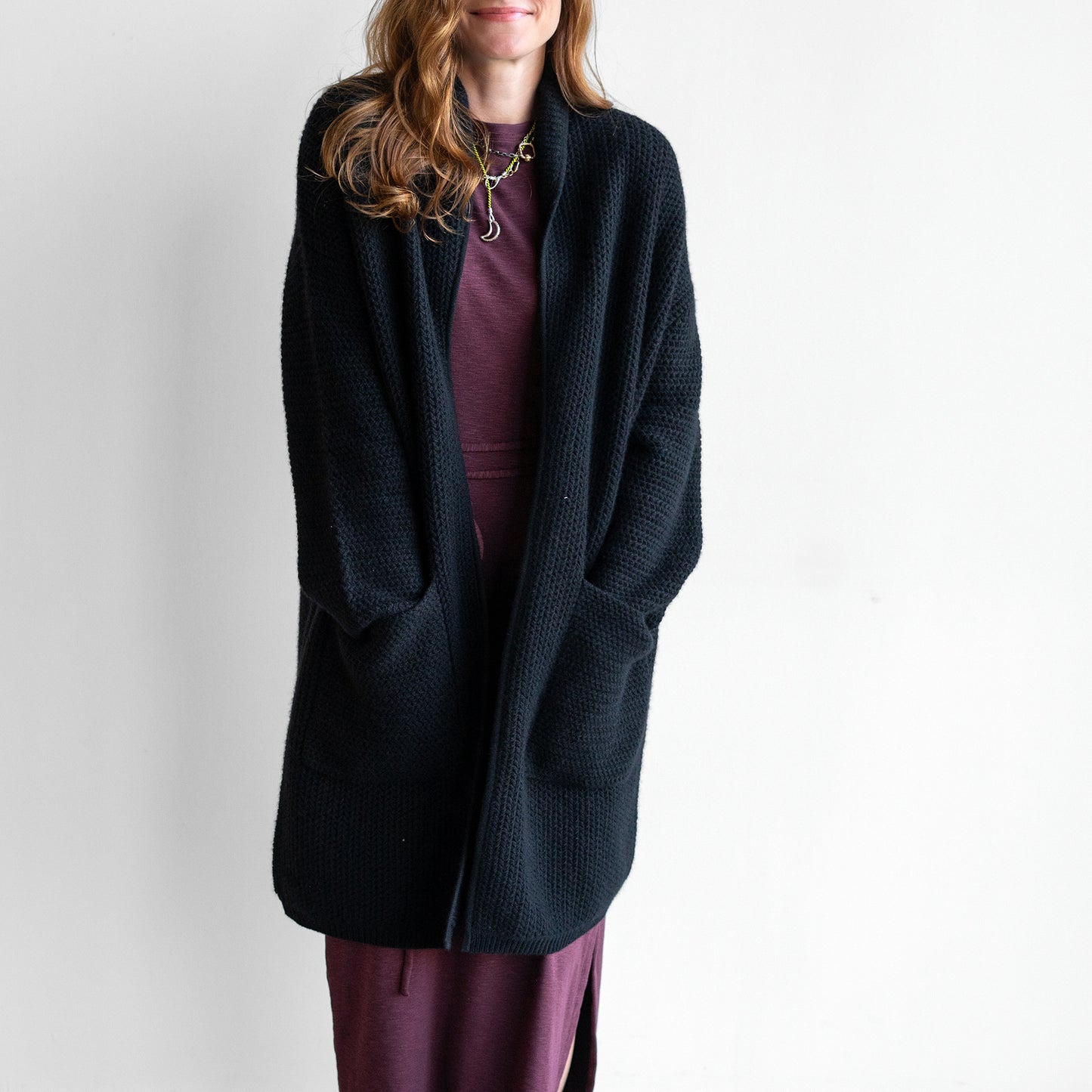 Ming Knit Duster in Black