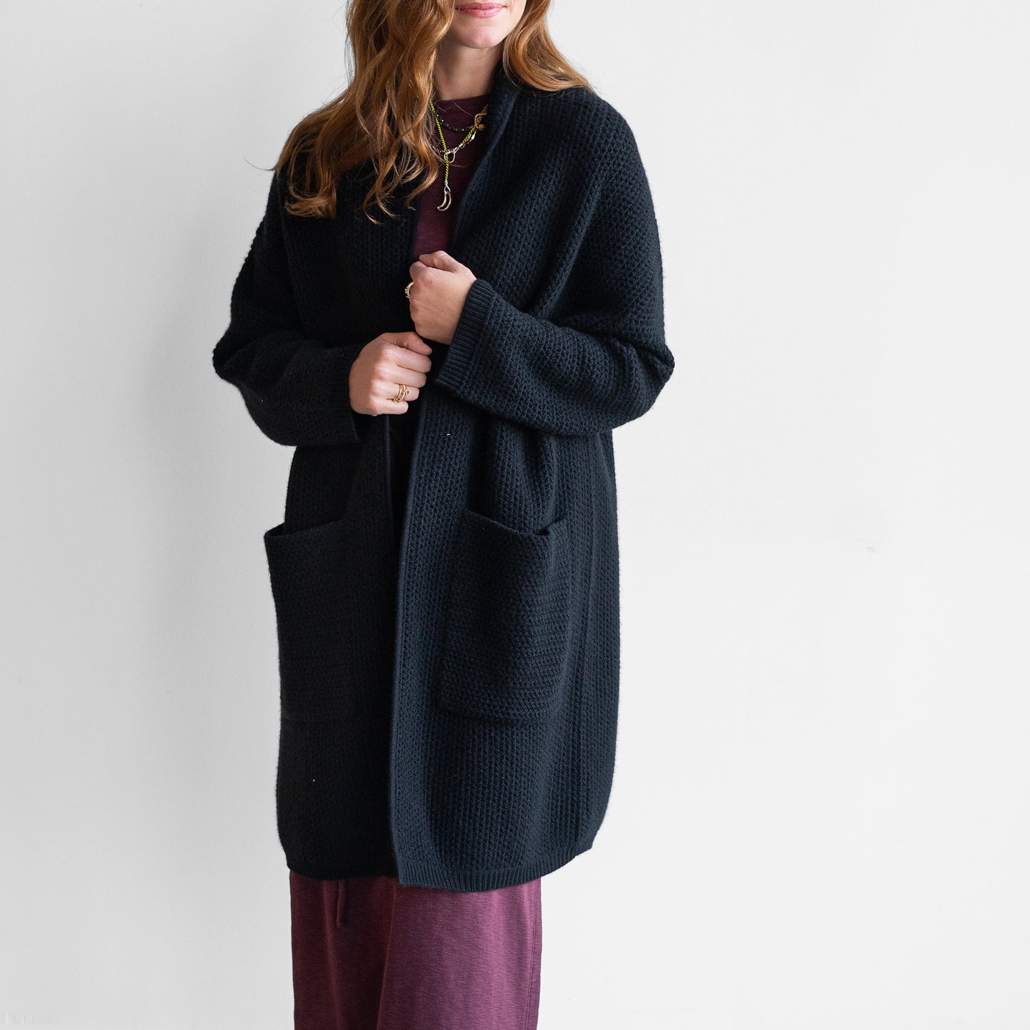 Ming Knit Duster in Black