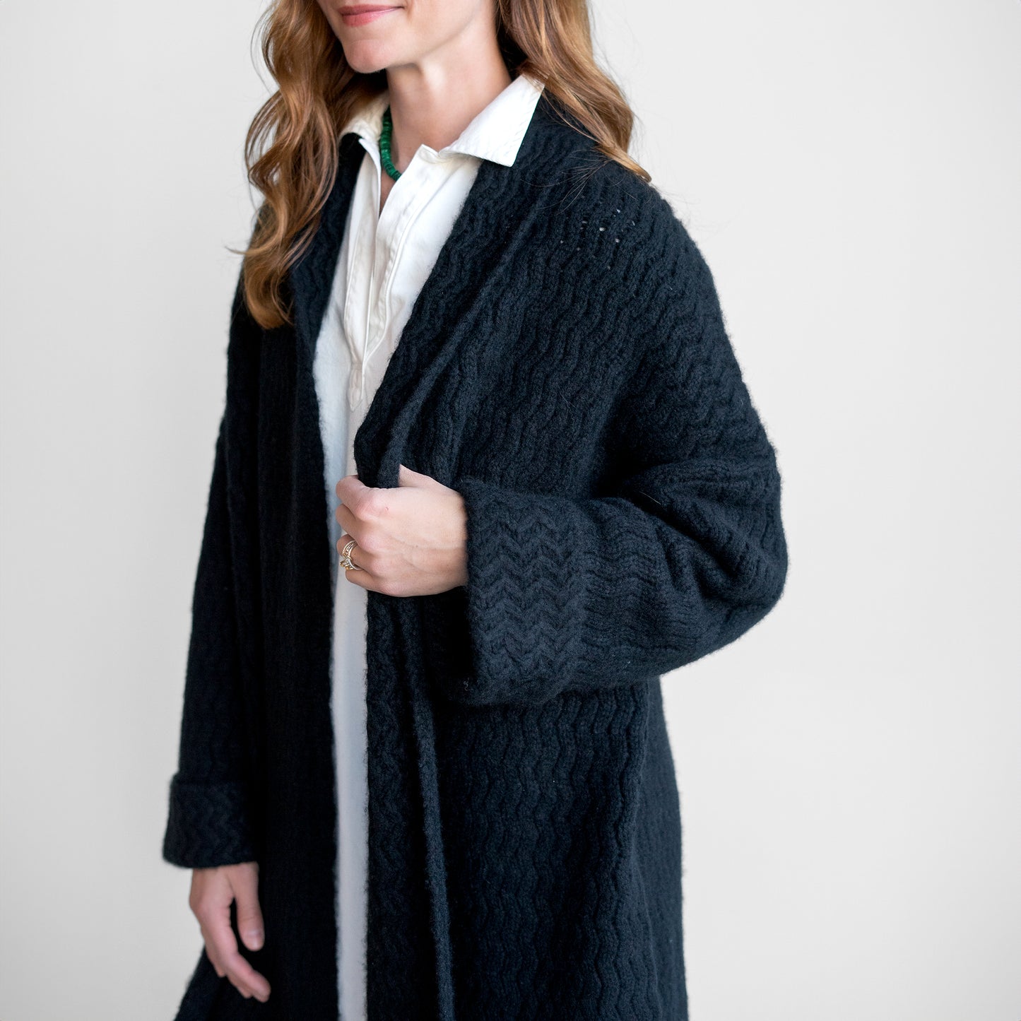 Stanton Slouchy Cardigan in Black