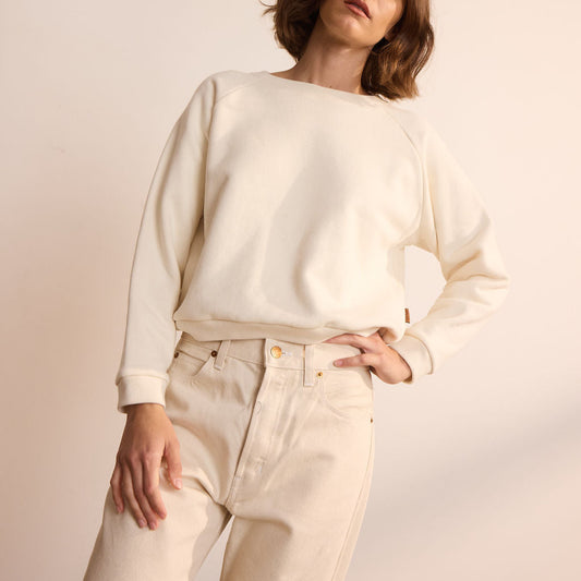 Daily Sweatshirt in Natural White