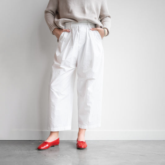 Hakama Pleated Pant in White