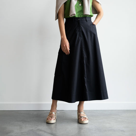 Mara Trouser Skirt in Nero