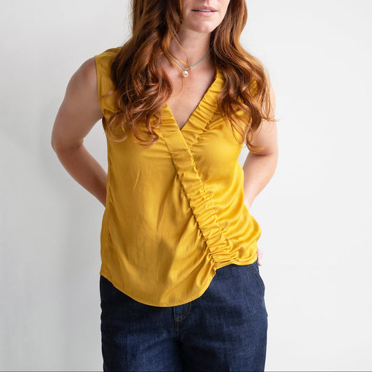 Elise Sleeveless Top in Sunflower