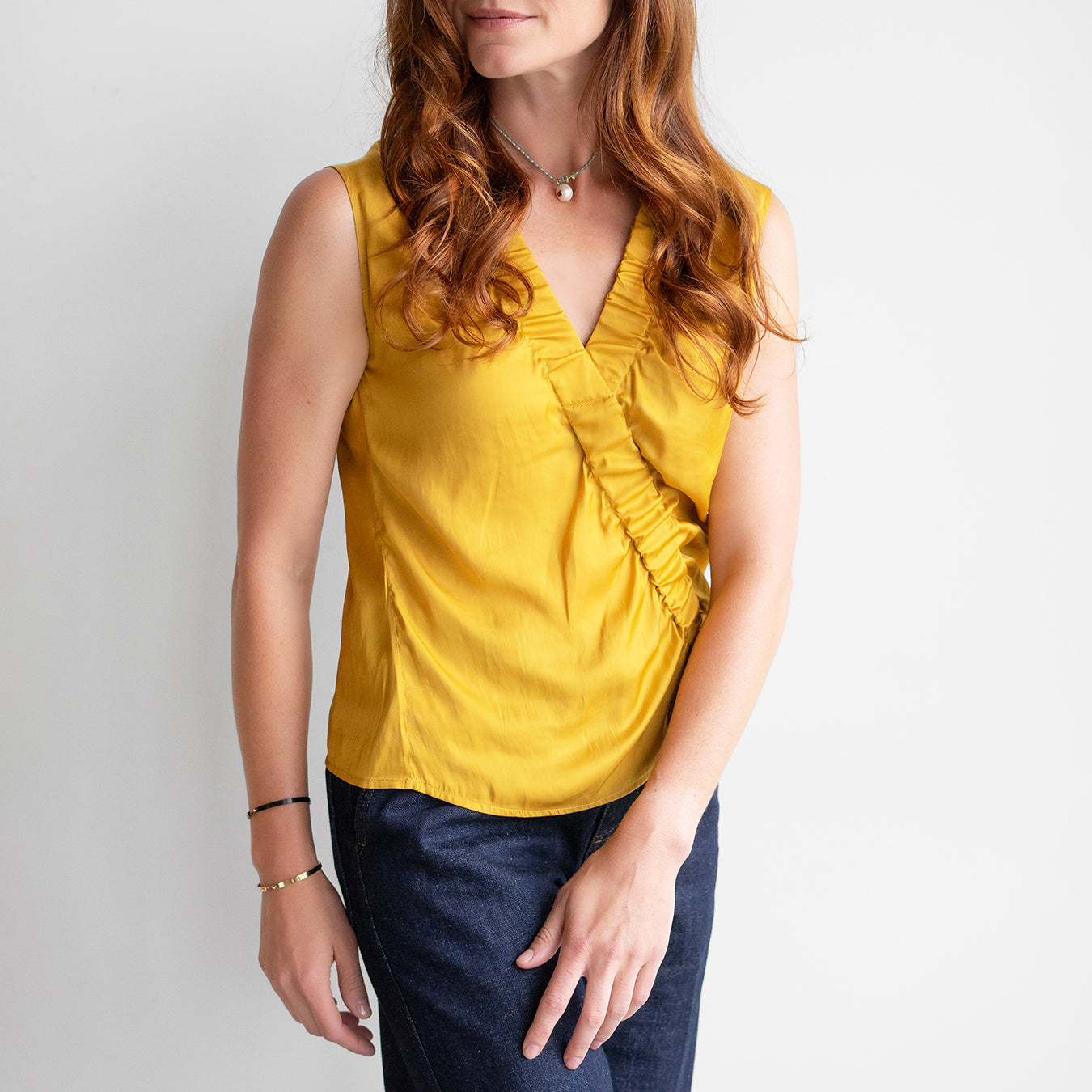 Elise Sleeveless Top in Sunflower