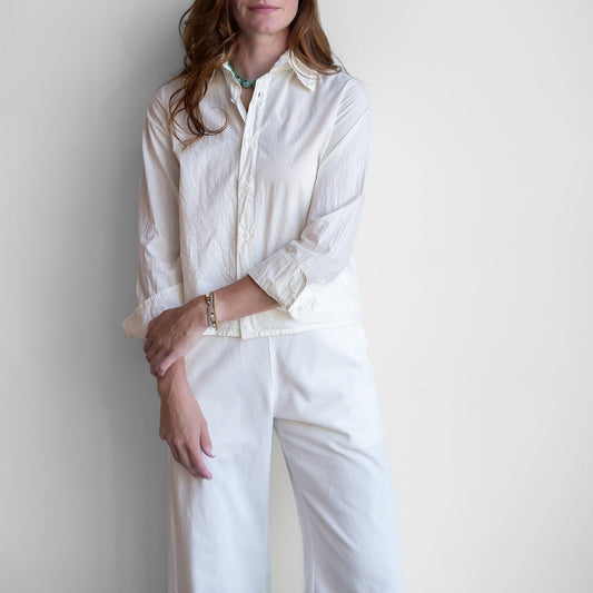 Picco Button Up in Winter White