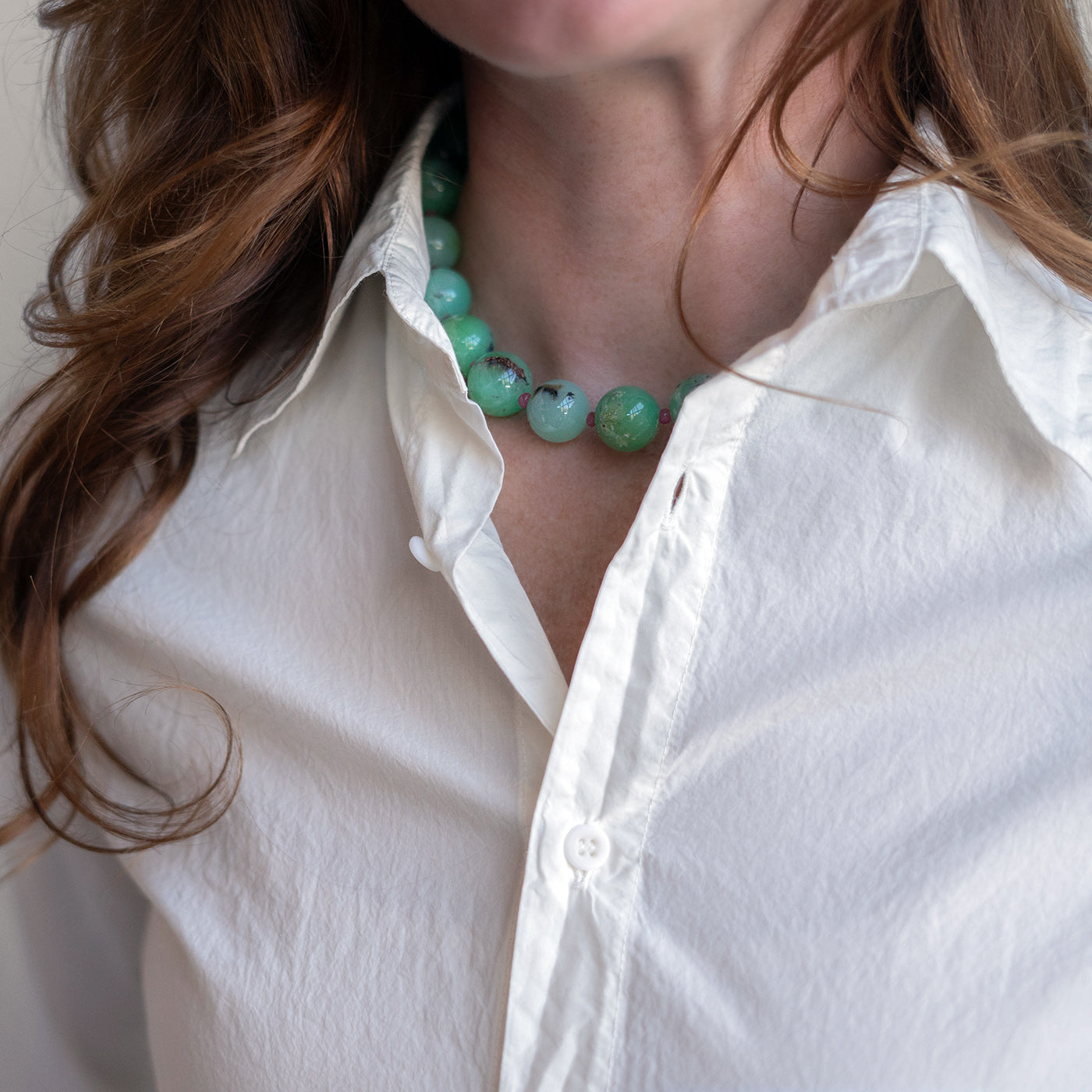 Picco Button Up in Winter White