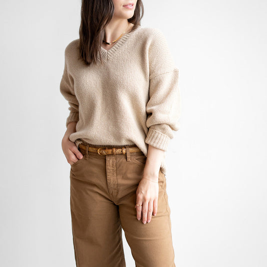 Shagan Sweater in Albino Camel