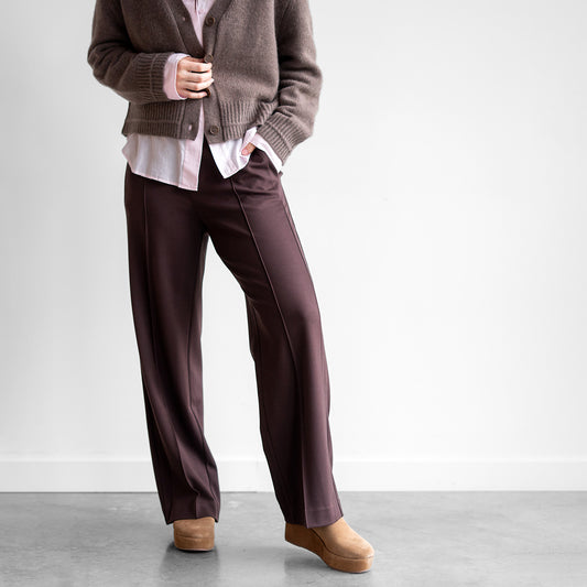 Straight Leg Pant in Chocolate