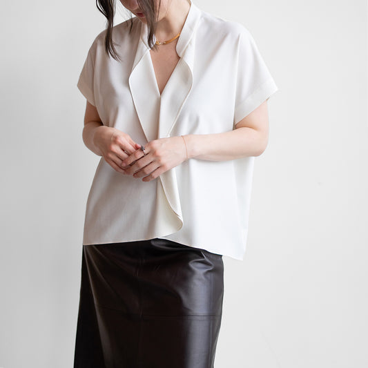 Fin Gaban Blouse in White Pepper