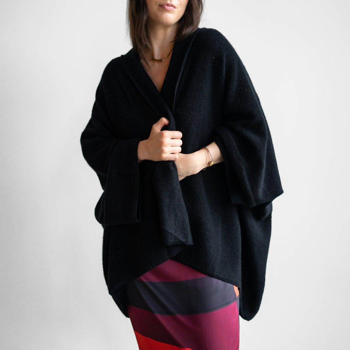 Meriel Slouchy Cardigan in Black