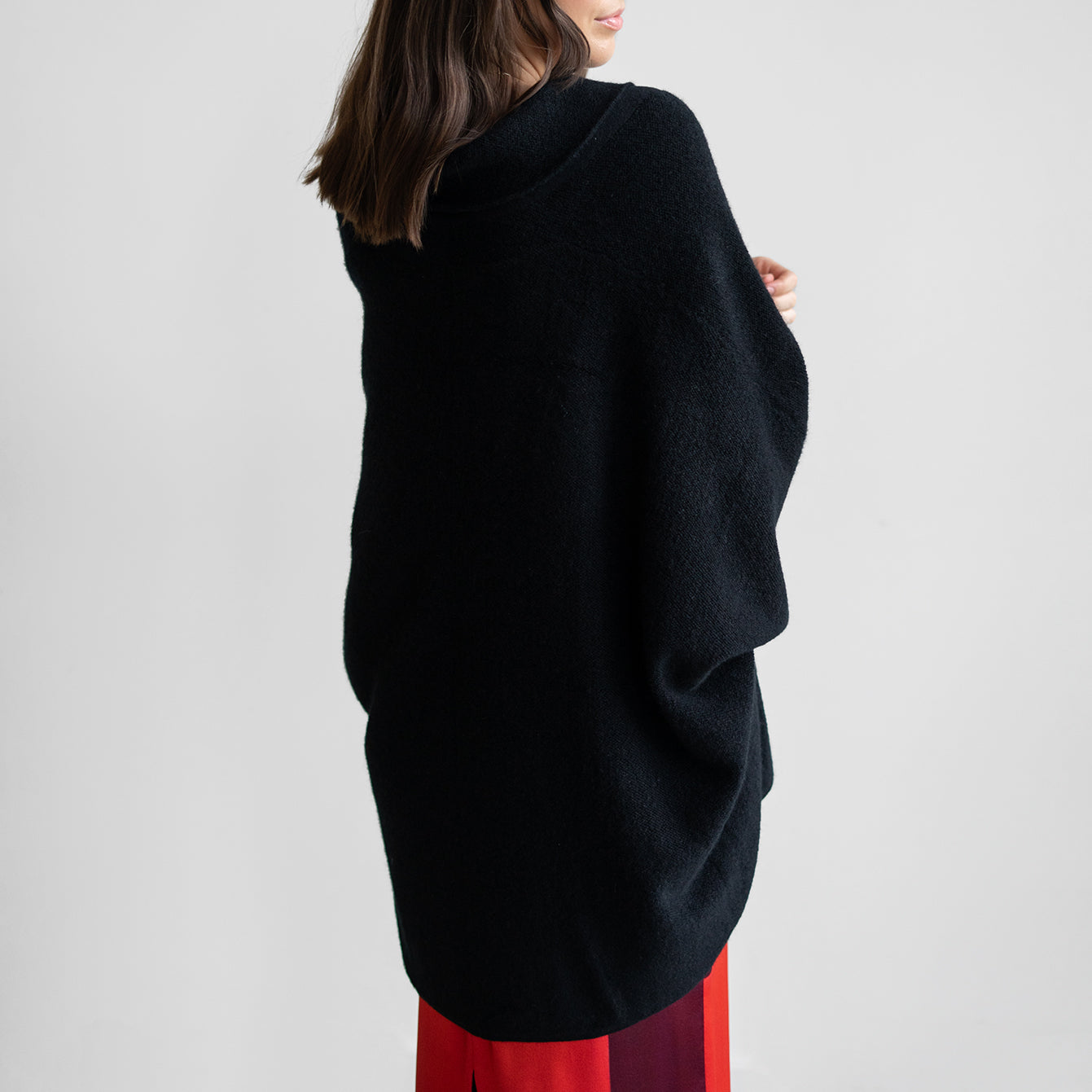Meriel Slouchy Cardigan in Black