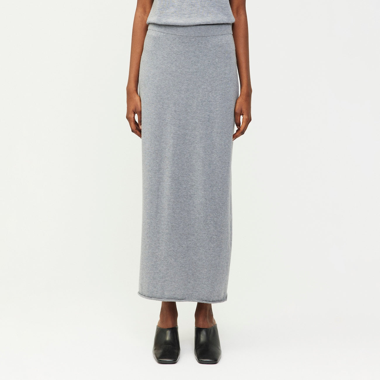 Charlotta Knit Skirt in Deep Cloud