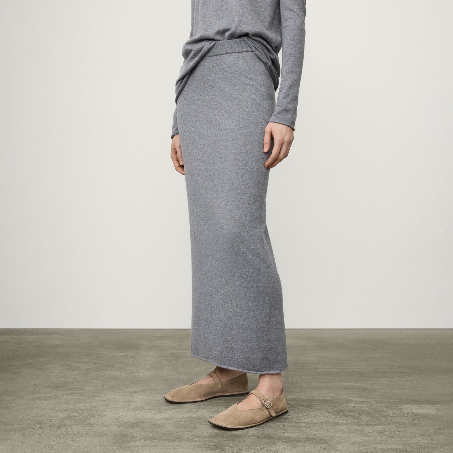 Charlotta Knit Skirt in Deep Cloud