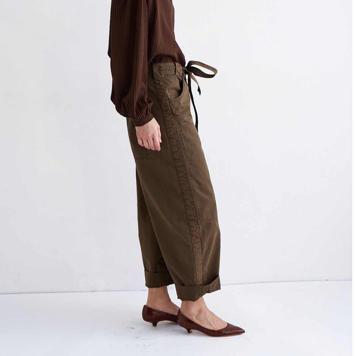 The Karate Pant in Military Green