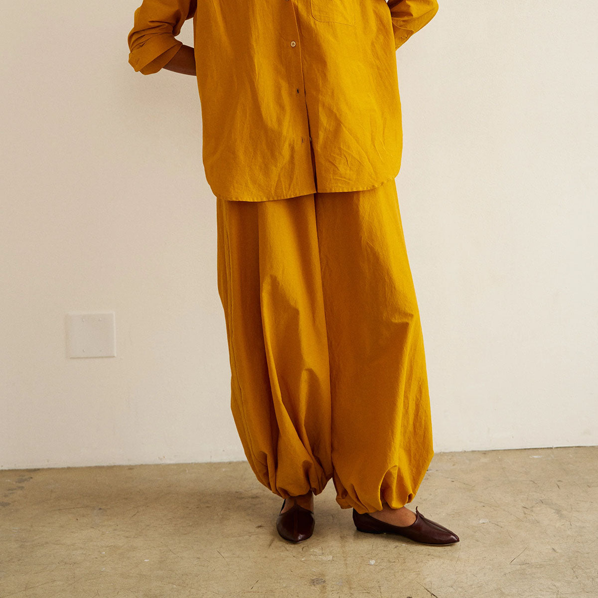 The Balloon Pant in Turmeric