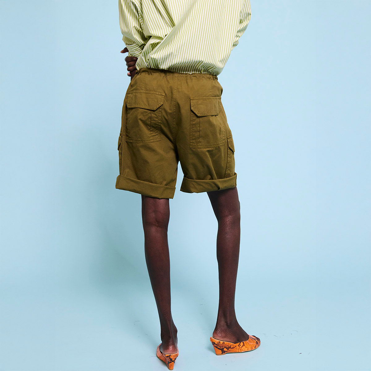 The Rope Tie Cargo Short in Khaki