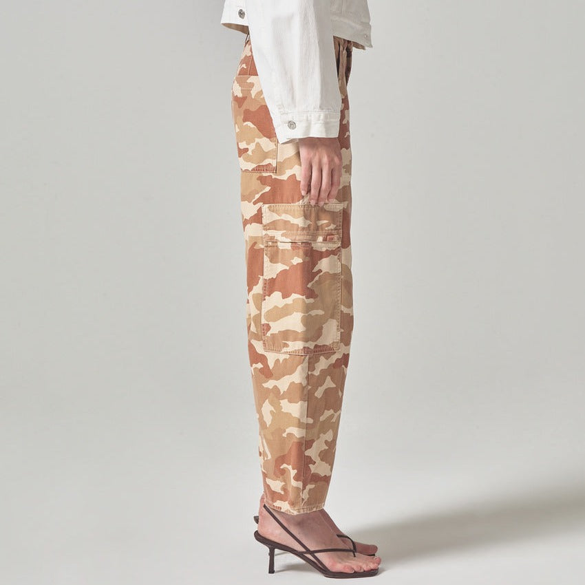 Marcelle Cargo Pant in Sand Camo