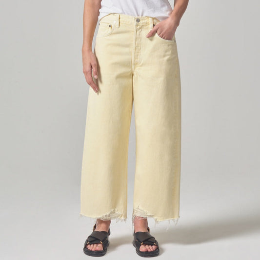 Ayla Cropped Jean in Limoncello