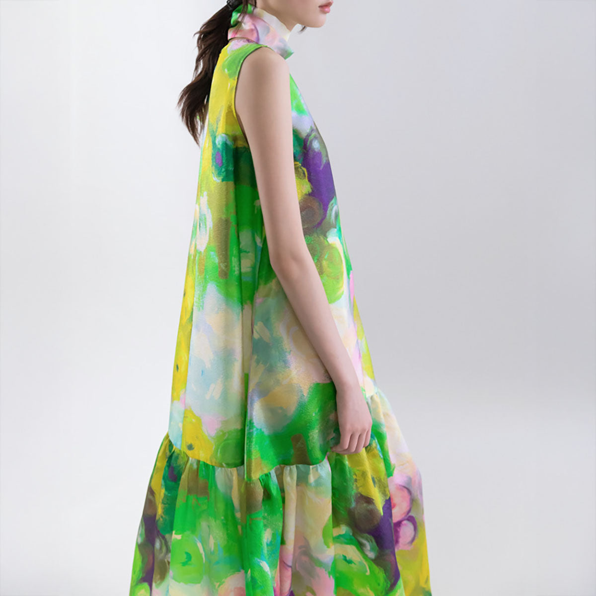 Floral Maxi Dress in Green