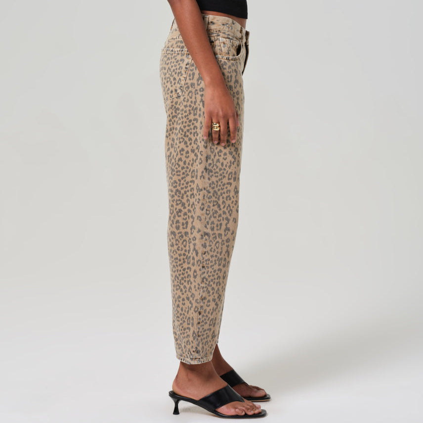 Miro Relaxed Jean in Natural Cheetah