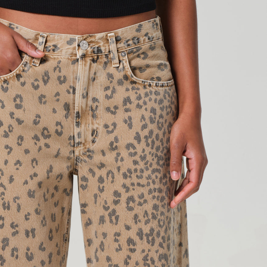 Miro Relaxed Jean in Natural Cheetah