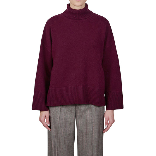 Knit Turtleneck in Raisin Cashmere