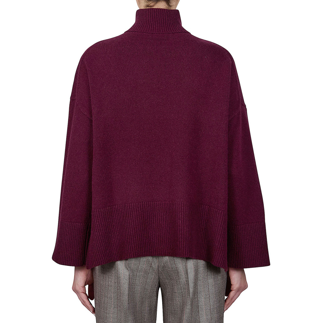 Knit Turtleneck in Raisin Cashmere