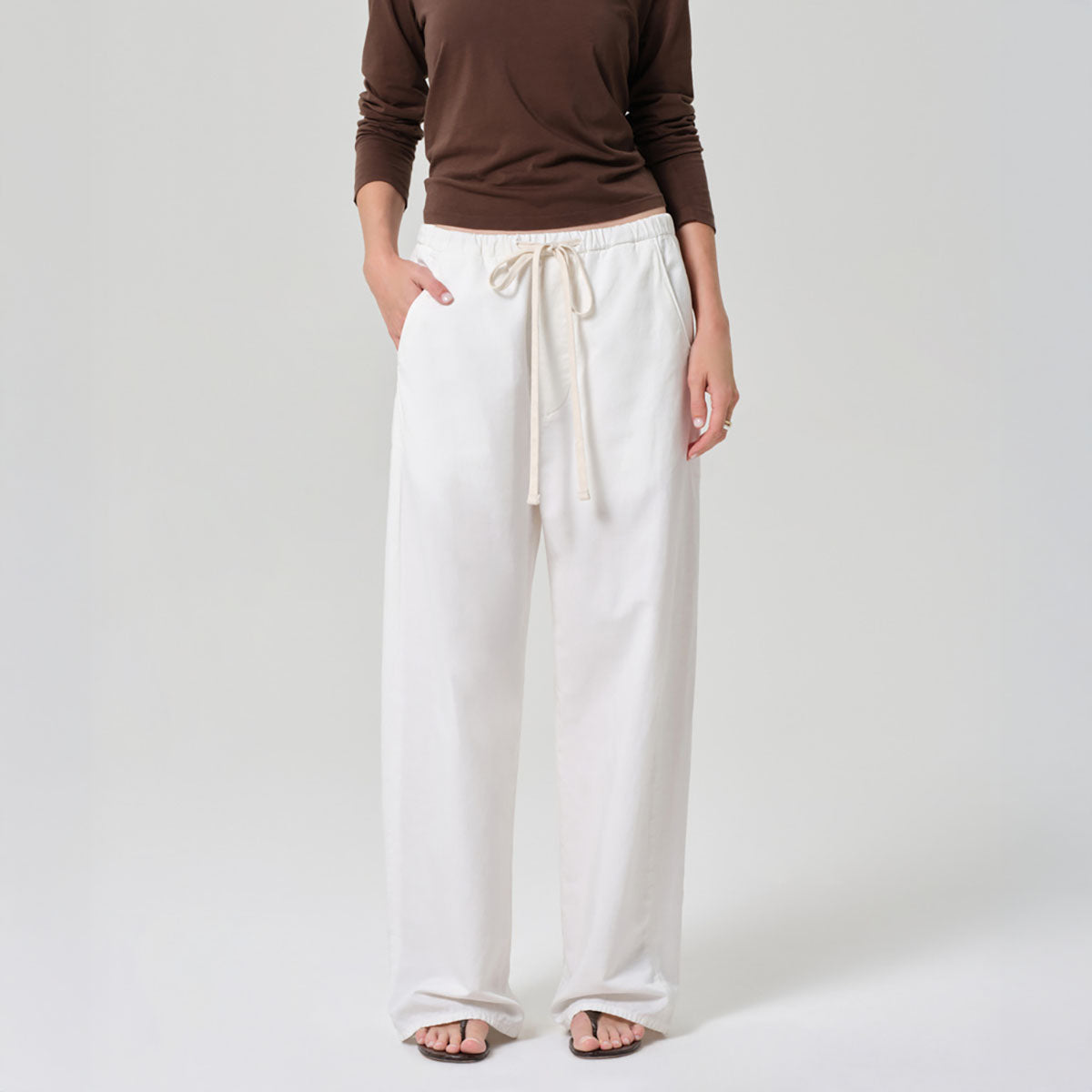 Aurora Pull On Pant in Cream