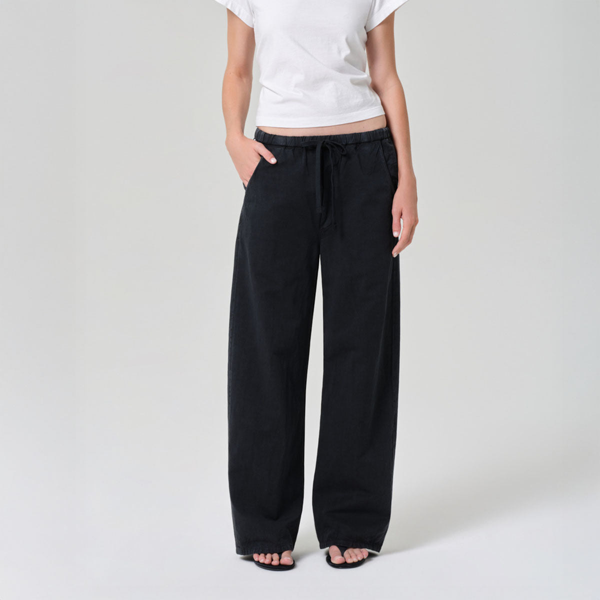 Aurora Pull On Pant in Washed Black