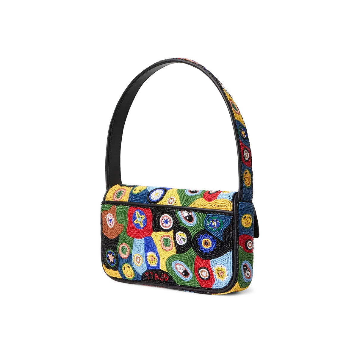 Tommy Beaded Bag in Millefiori Black