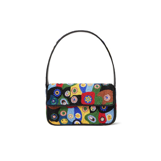 Tommy Beaded Bag in Millefiori Black