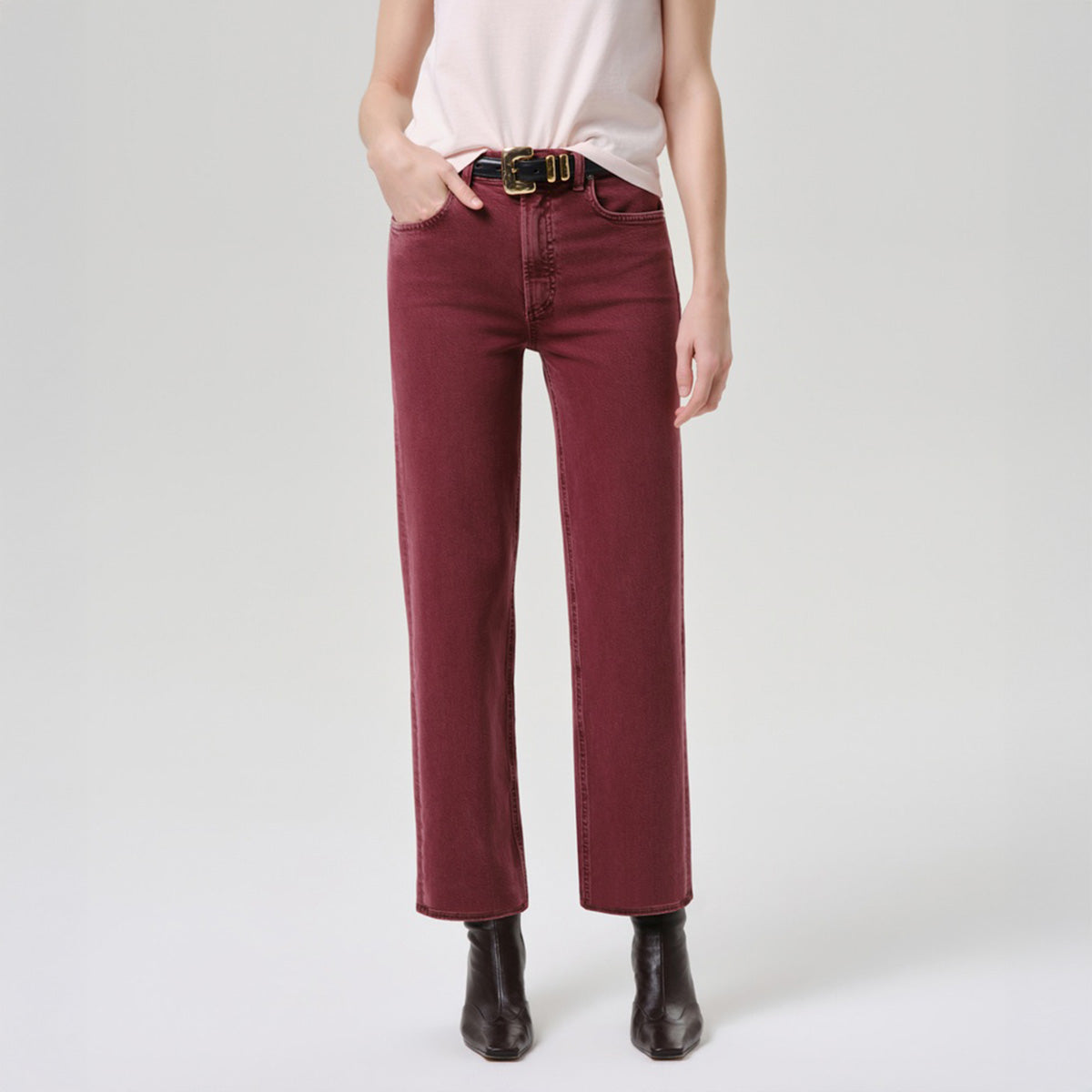 Palma Straight Leg Jean in Chambord