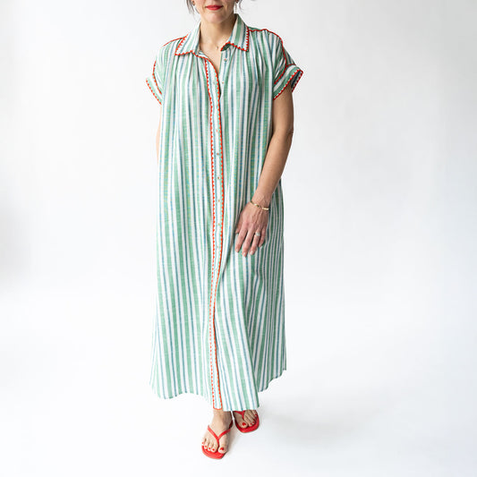 Valerie Kaftan in Green Stripe