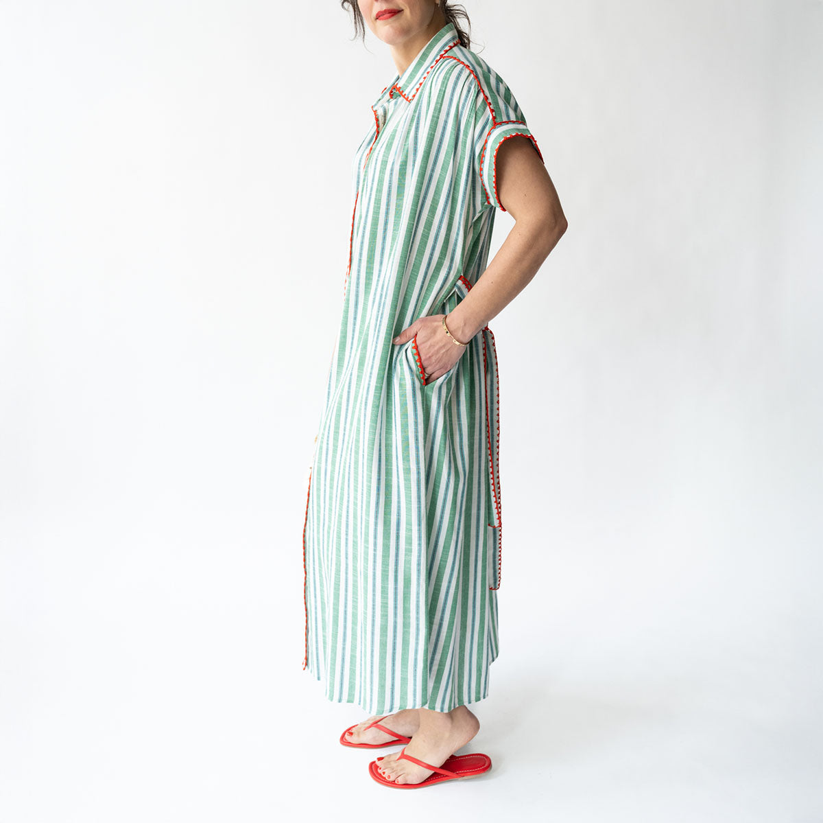 Valerie Kaftan in Green Stripe
