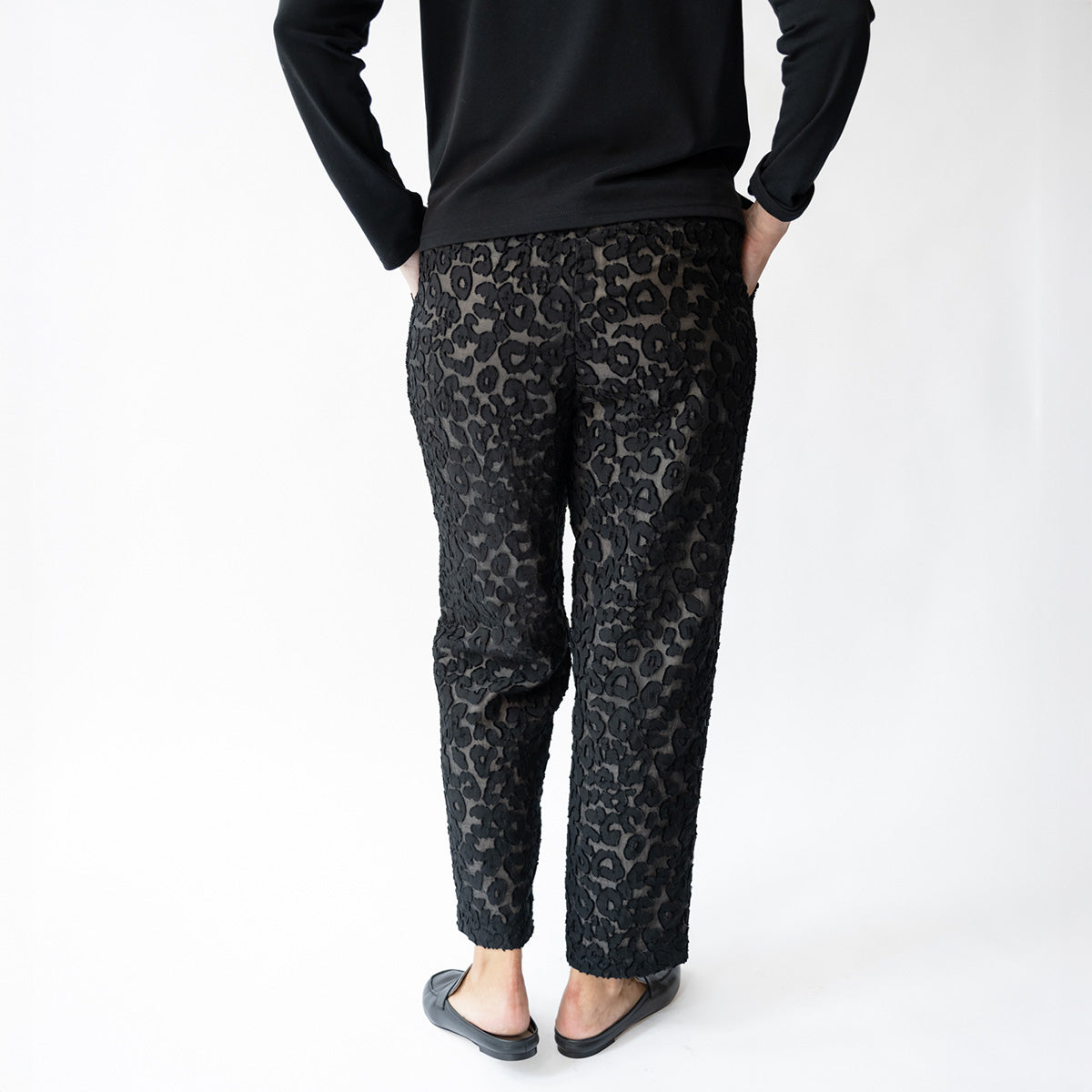 Jacquard Pant in Black