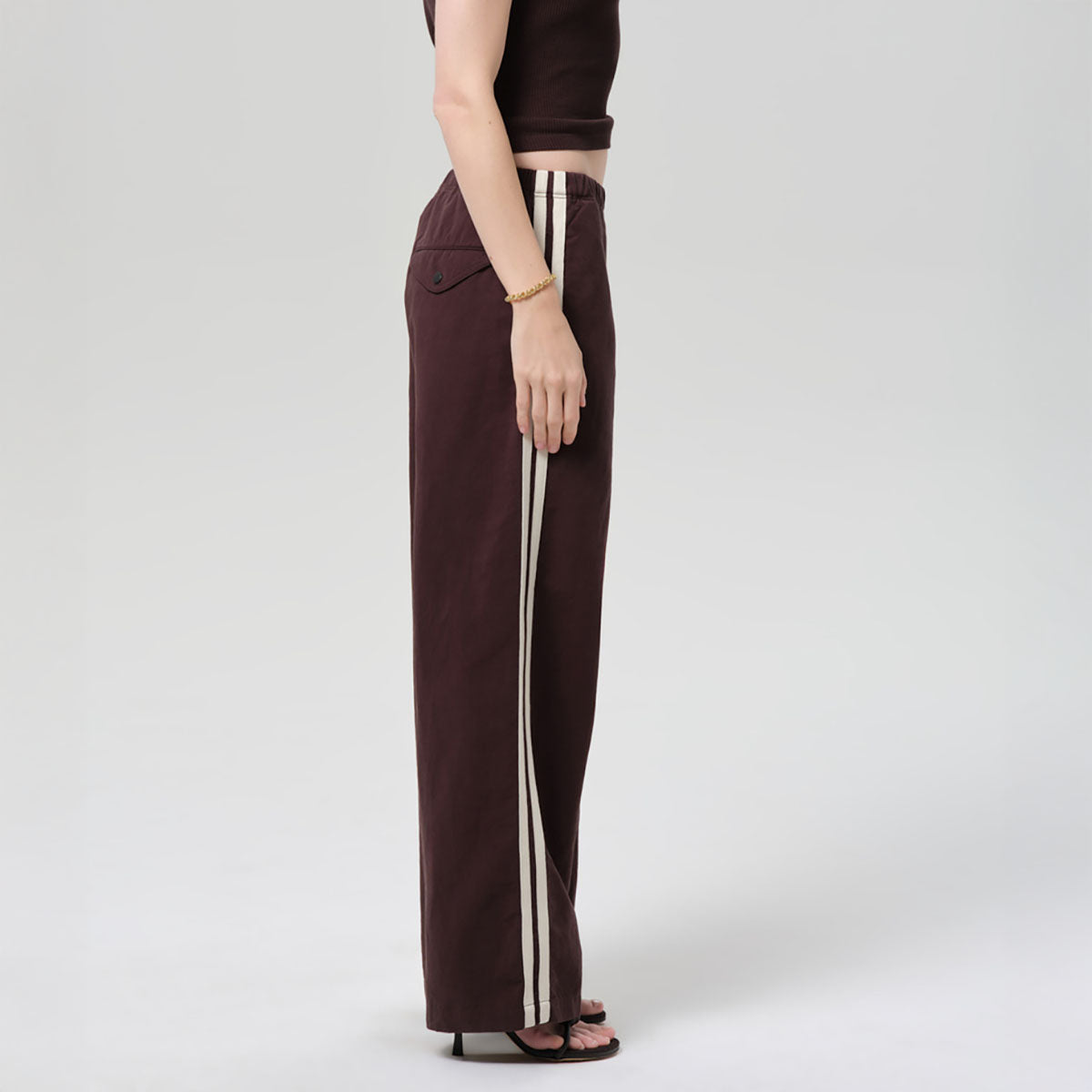 Aurora Track Pant in Chocolate